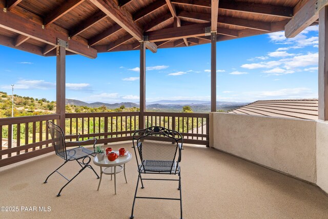 1515 N Happy Valley Rd Unit 3 & 4, Prescott, AZ 86305 - balcony featuring a mountain view