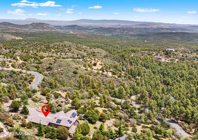 1515 N Happy Valley Rd Unit 3 & 4, Prescott, AZ 86305 - drone / aerial view of a mountain backdrop