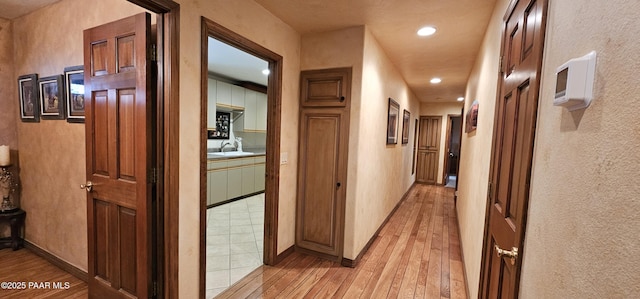 1515 N Happy Valley Rd Unit 3 & 4, Prescott, AZ 86305 - hallway featuring light wood finished floors and recessed lighting