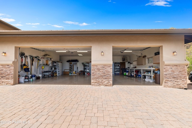 1515 N Happy Valley Rd Unit 3 & 4, Prescott, AZ 86305 - garage featuring decorative driveway