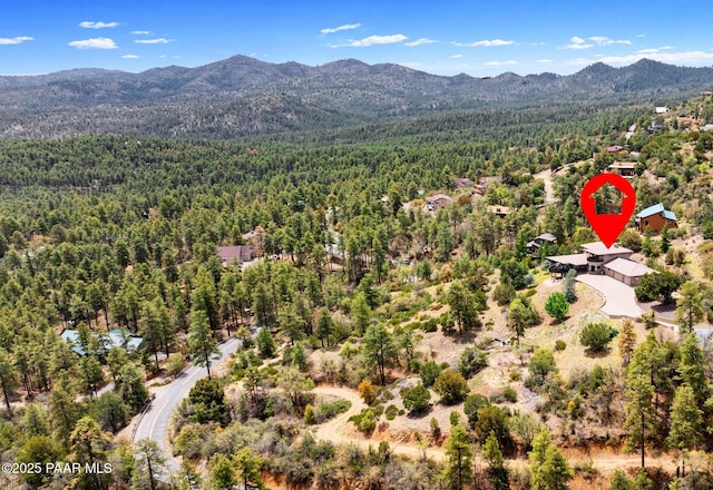 1515 N Happy Valley Rd Unit 3 & 4, Prescott, AZ 86305 - aerial view of a heavily wooded area and mountains