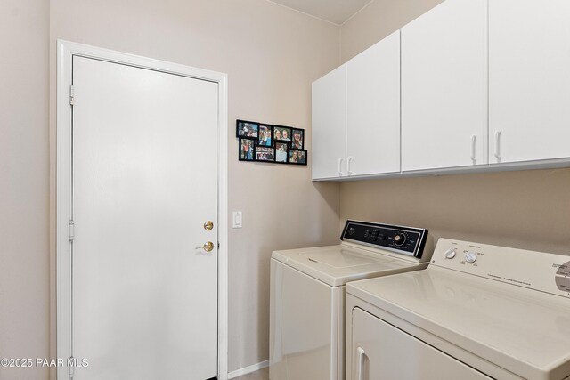 1819 W Deer Creek Rd, Phoenix, AZ 85045 - laundry area featuring separate washer and dryer and cabinet space