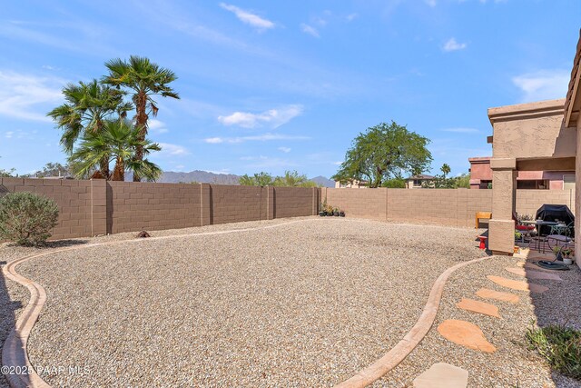 1819 W Deer Creek Rd, Phoenix, AZ 85045 - fenced backyard with a mountain view