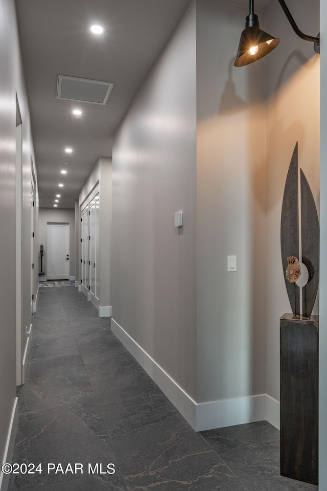 5535 W Corliss Cir, Prescott, AZ 86305 - corridor featuring baseboards and recessed lighting