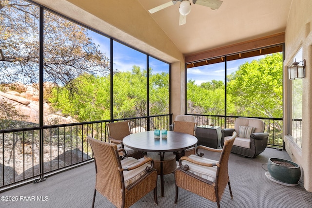 4710 Echo Canyon Pl, Prescott, AZ 86301 - sunroom with a wealth of natural light and a ceiling fan