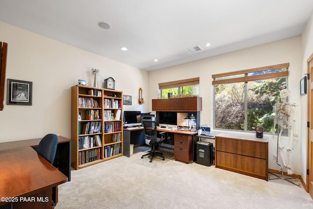 4710 Echo Canyon Pl, Prescott, AZ 86301 - office space featuring recessed lighting, visible vents, and light colored carpet