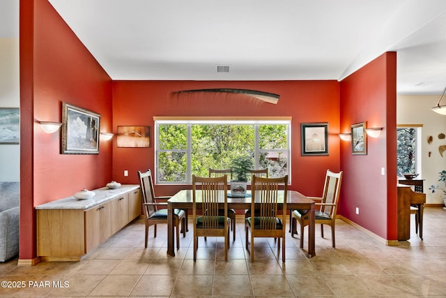4710 Echo Canyon Pl, Prescott, AZ 86301 - dining room featuring light tile patterned floors, visible vents, and baseboards