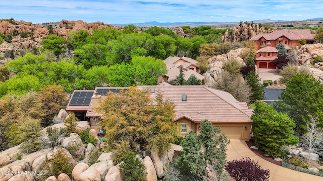 4710 Echo Canyon Pl, Prescott, AZ 86301 - birds eye view of property with a mountain view