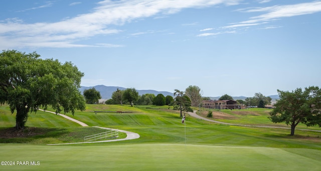 view of home's community with a mountain view