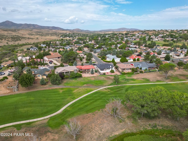 aerial view featuring a mountain view