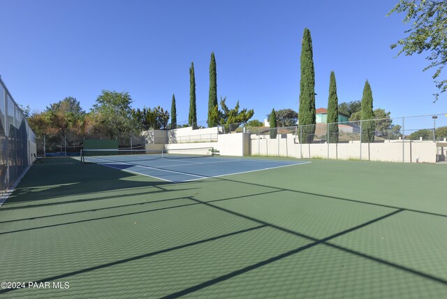 view of tennis court