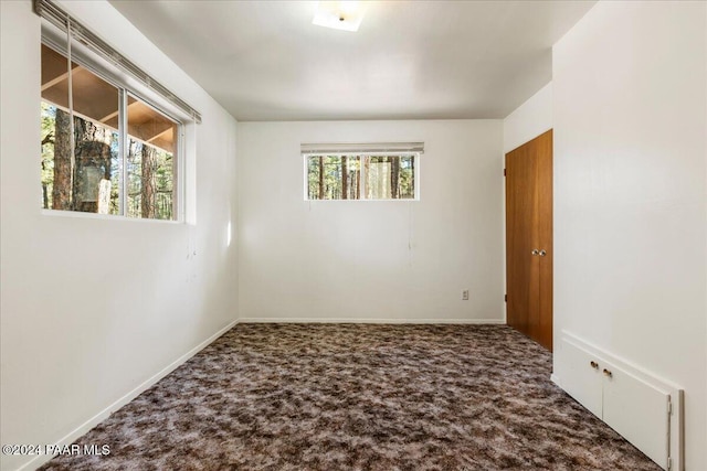 carpeted empty room with a wealth of natural light