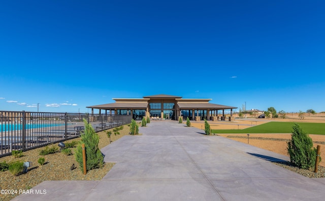 view of property's community featuring a swimming pool