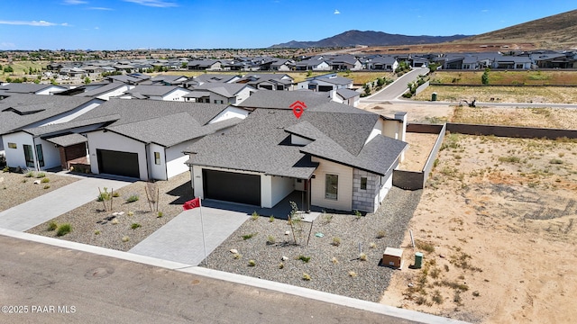 5711 E Hahn St, Prescott Valley, AZ 86314 - aerial view of residential area featuring a mountain backdrop