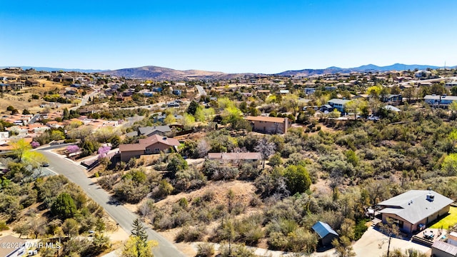 401 Valley Pl, Prescott, AZ 86301 - birds eye view of property with a residential view and a mountain view