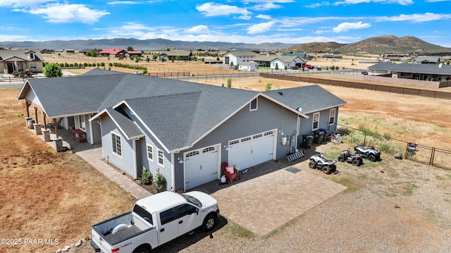9550 N Manger Rd, Prescott Valley, AZ 86314 - aerial view of residential area featuring a mountain backdrop