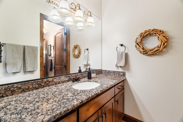 bathroom featuring vanity