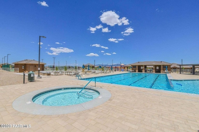 6543 E Falon Ln, Prescott Valley, AZ 86314 - community pool with a patio and a hot tub