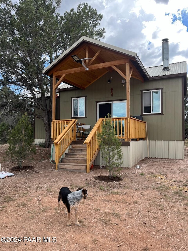 view of front of home