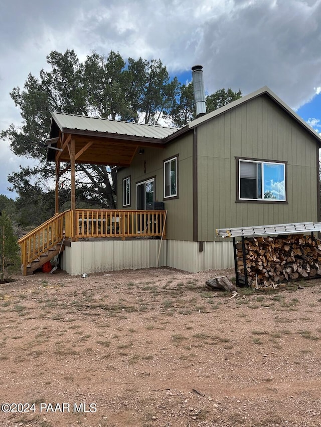 view of rear view of property