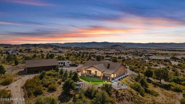 9757 N Heartland Dr, Prescott Valley, AZ 86315 - view from above of property with mountains