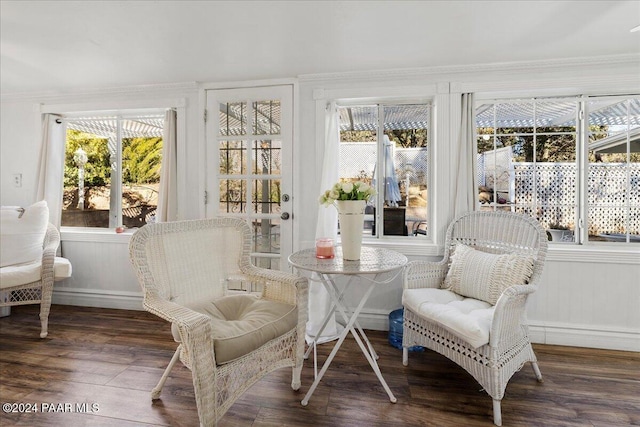 view of sunroom / solarium