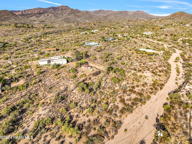 bird's eye view featuring a mountain view