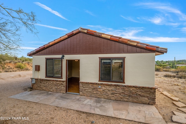 view of rear view of property