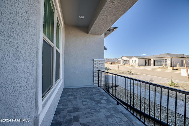 balcony featuring a residential view