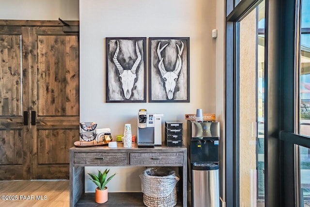 interior details with wood finished floors