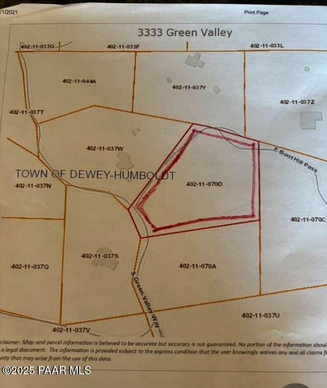 3333 S Green Valley Way, Dewey-Humboldt AZ, 86329 land for sale