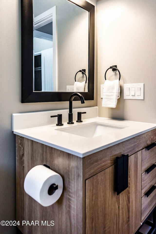 bathroom featuring vanity