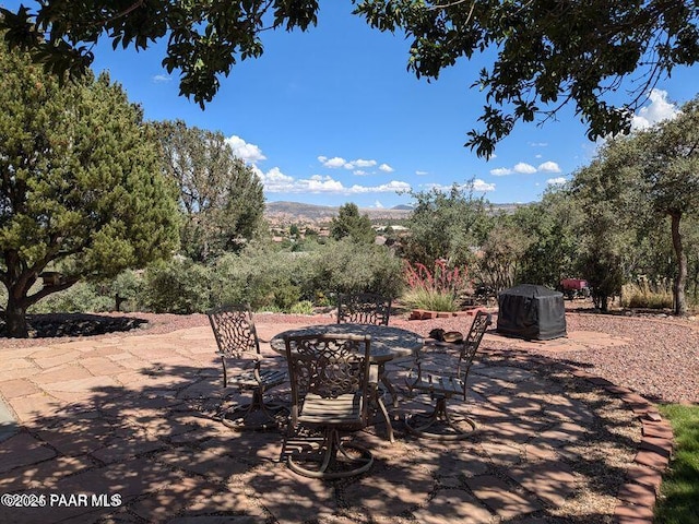 view of patio with outdoor dining space