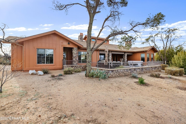 view of rear view of property