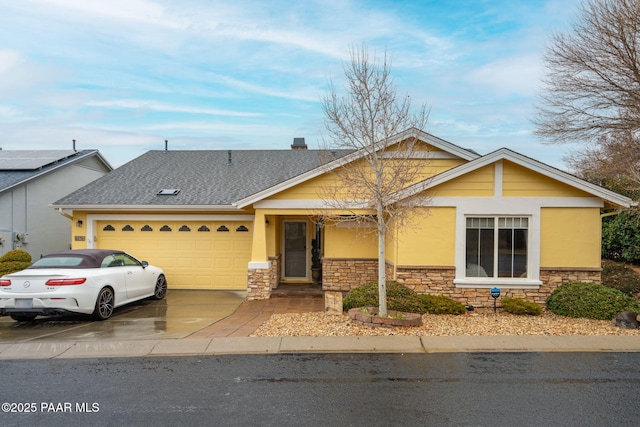 view of front of house featuring a garage