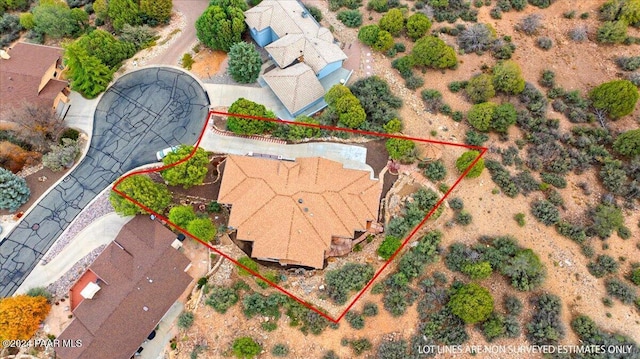 birds eye view of property