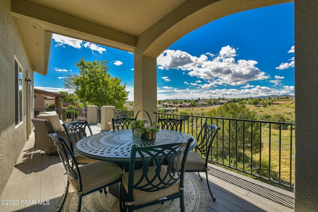 view of balcony