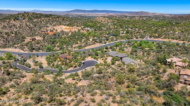 2108 Burlwood Dr, Prescott, AZ 86305 - aerial view of property's location featuring mountains