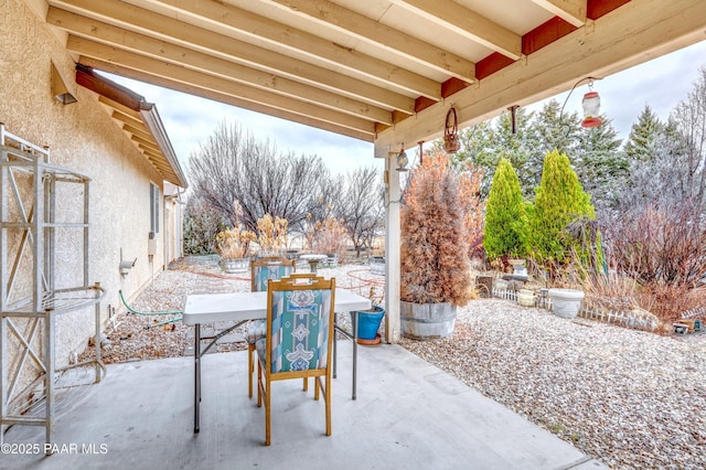 view of patio / terrace featuring outdoor dining area