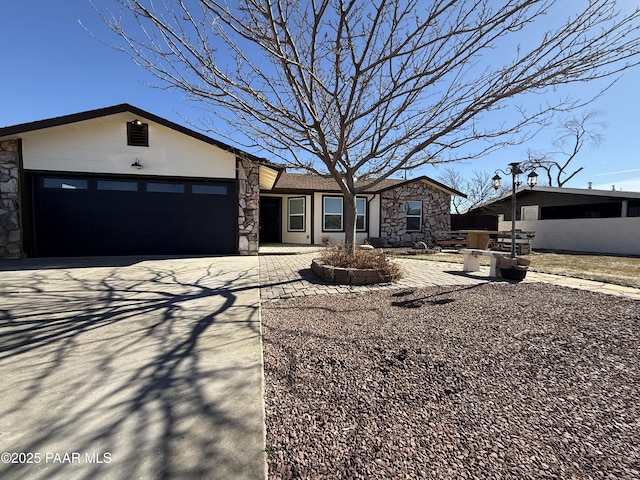 ranch-style house with a garage