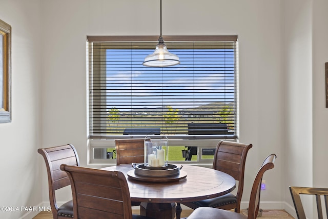 view of dining area