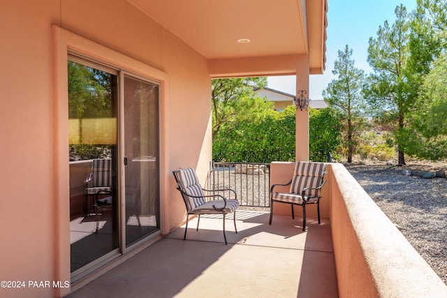 view of balcony