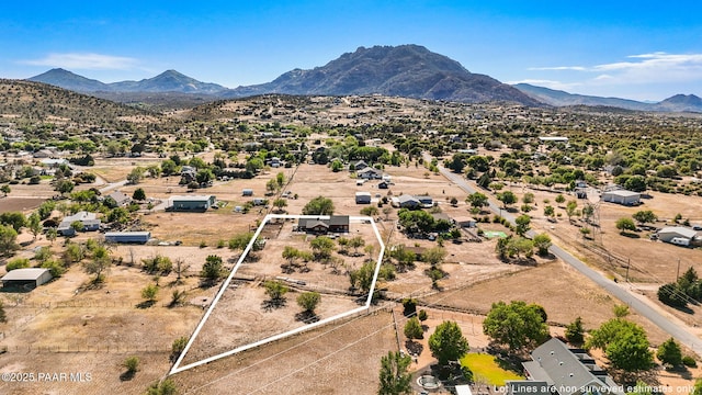 1501 W Kelly Dr, Prescott, AZ 86305 - view of property location with a mountain backdrop and property parcel outlined