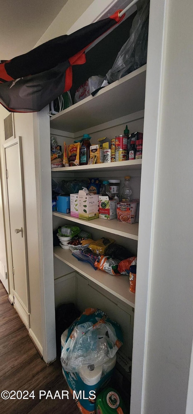 view of pantry