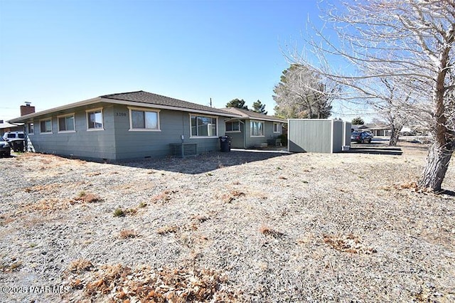 view of front of house with central AC unit