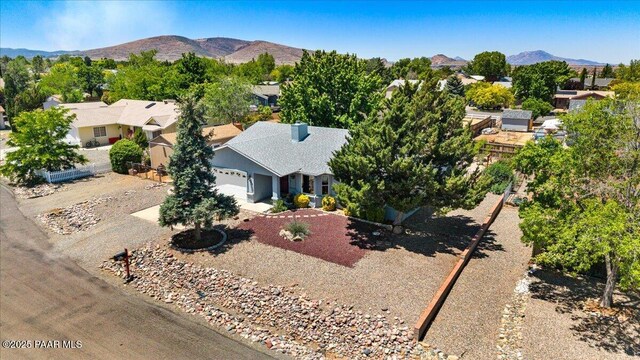 4860 N Treasure Cir, Prescott Valley, AZ 86314 - aerial view of residential area featuring a mountain backdrop