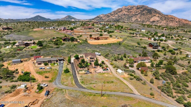 2360 W Bridle Path Rd, Prescott, AZ 86305 - aerial view of property and surrounding area featuring a mountainous background