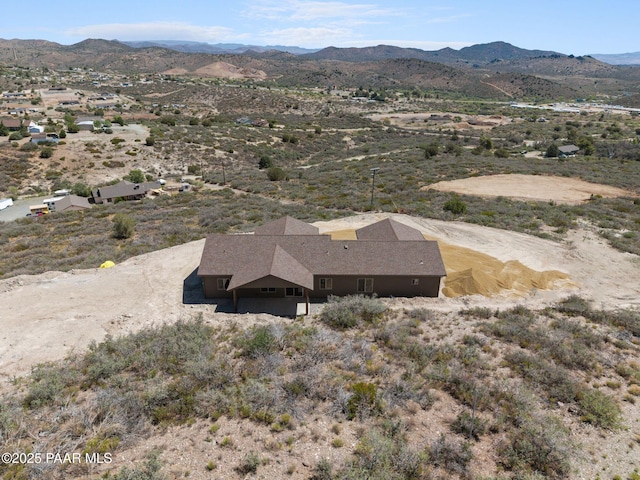 13555 E Soleil Down Rd, Mayer, AZ 86333 - aerial view of property and surrounding area featuring a mountain backdrop