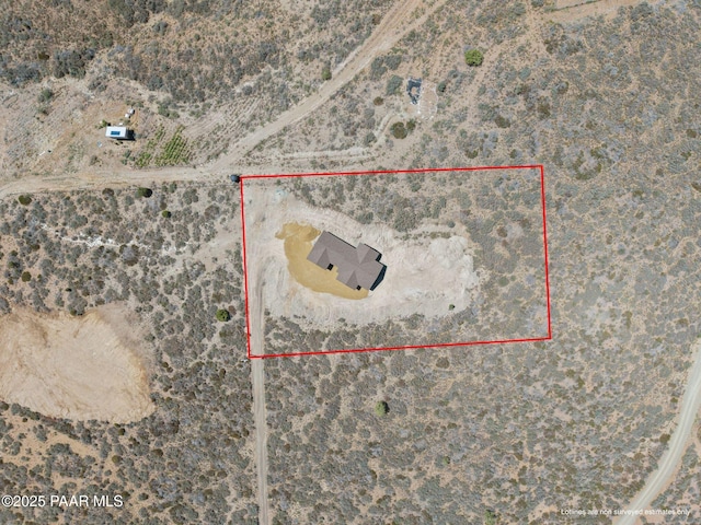 13555 E Soleil Down Rd, Mayer, AZ 86333 - map / location with property parcel outlined