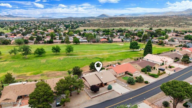 10875 E Manzanita Trl, Dewey-Humboldt, AZ 86327 - aerial view of residential area featuring mountains and a golf club